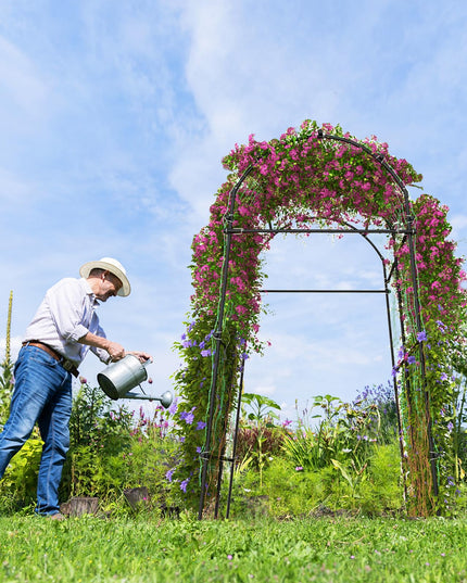 Garden Arch Trellis for Climbing Plants - Giantex