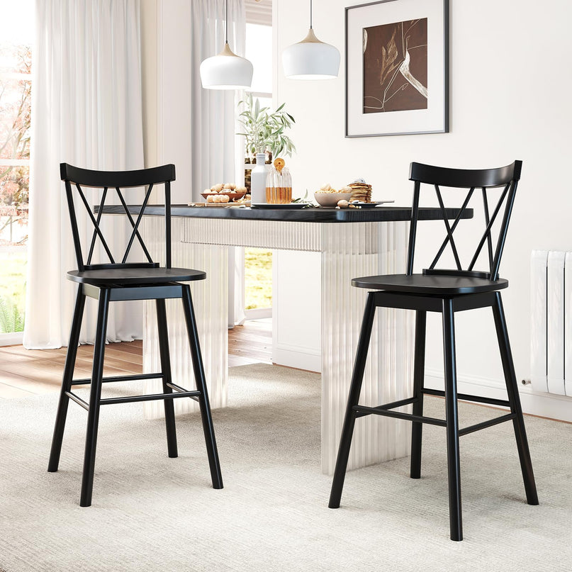 Giantex Windsor Bar Stools Set of 2/4(29"/24")