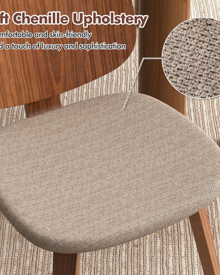 Giantex Wooden Dining Chairs Set of 2/4 for Living Dining Room