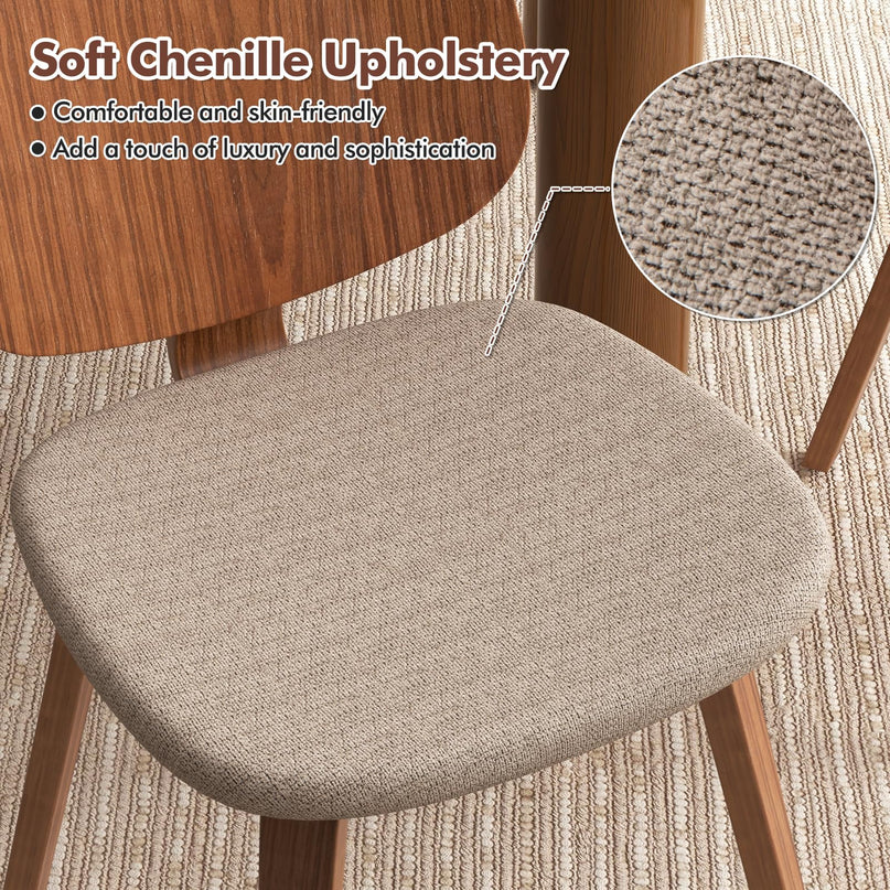 Giantex Wooden Dining Chairs Set of 2/4 for Living Dining Room