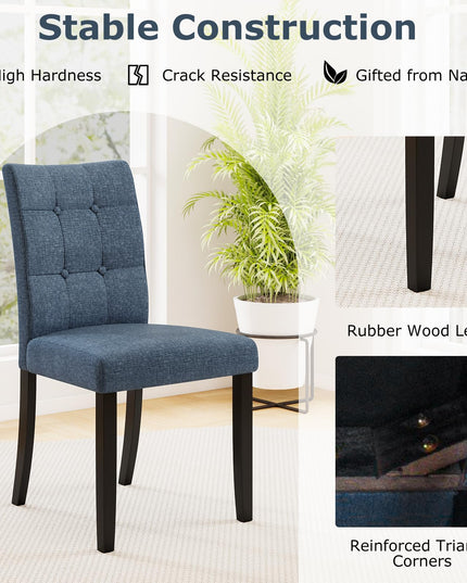 Giantex Upholstered Dining Chairs Set for Restaurant