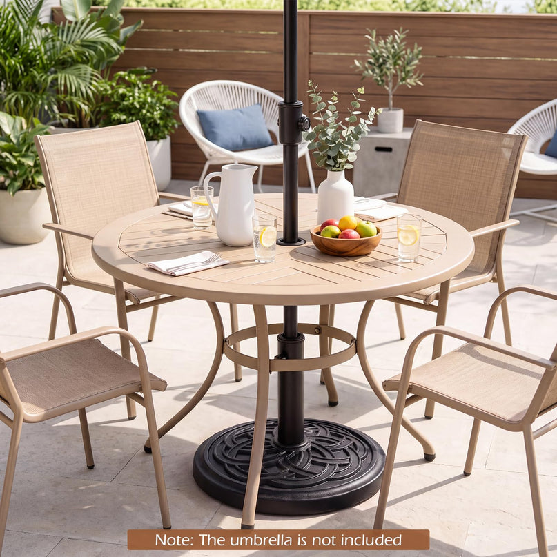 GIANTEX 24 lbs Patio Umbrella Base 18" Heavy Duty Outdoor Stand