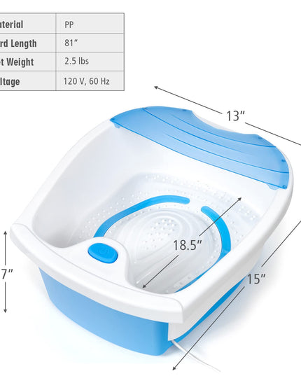 Giantex Foot Spa Bath W/Smooth Bubble Massage