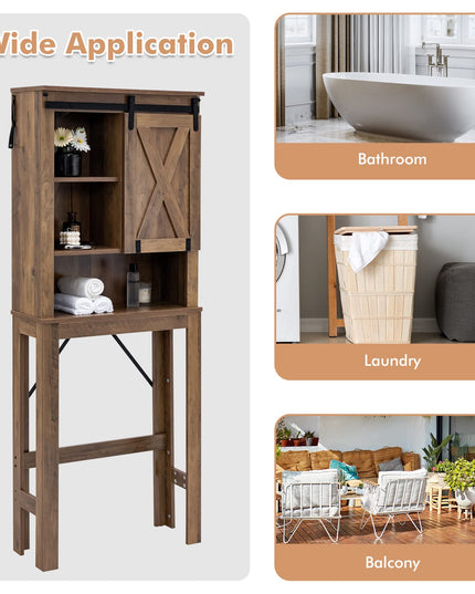 Giantex Over The Toilet Storage Cabinet - Freestanding Toilet Rack