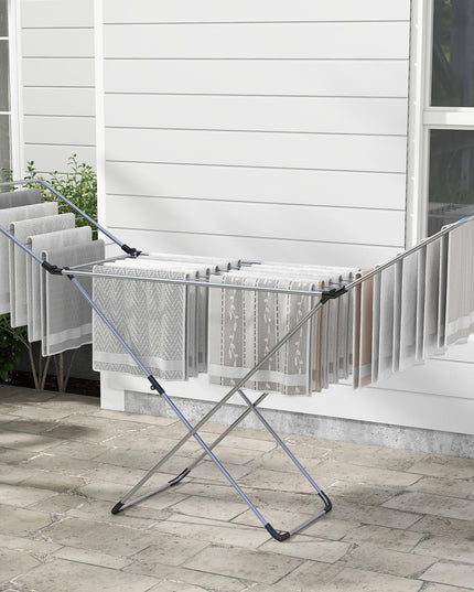 Giantex Clothes Drying Rack, Foldable Laundry Drying Rack w/Aluminum Frame