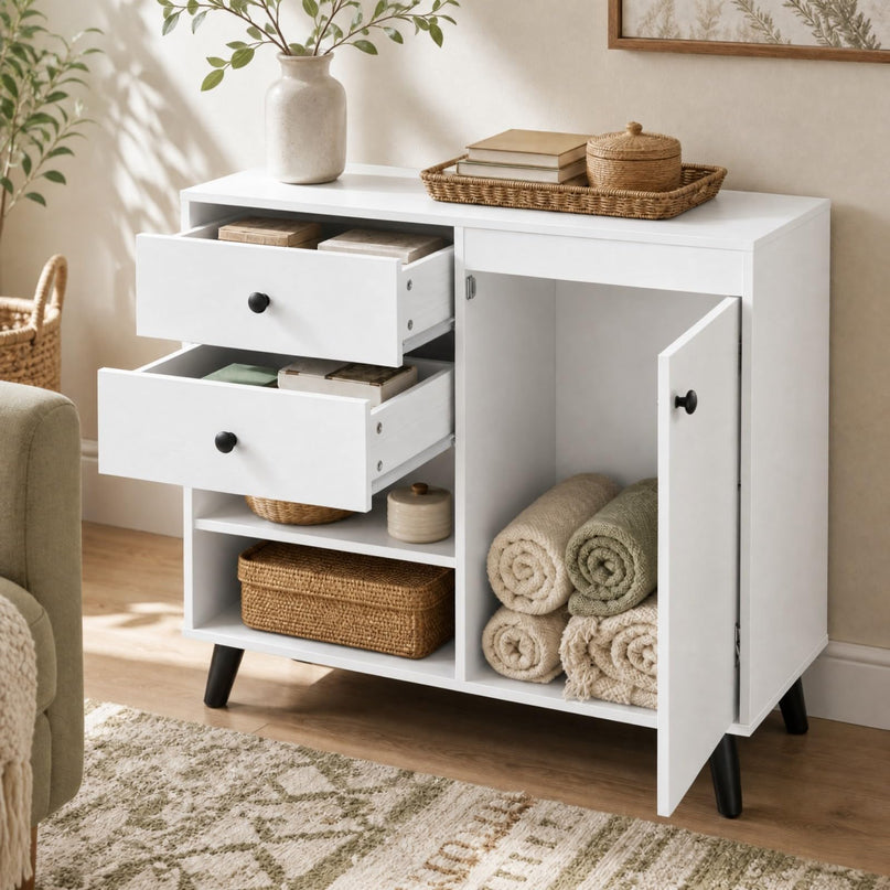 GIANTEX 31" Wooden Buffet Cabinet with Storage (1/2)