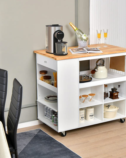 Mobile Kitchen Island Cart - Giantex