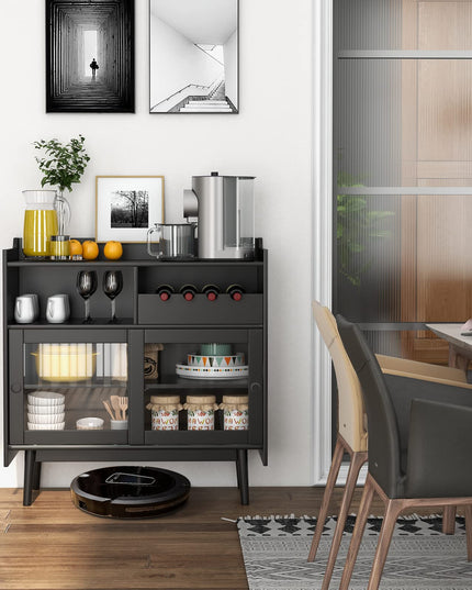 Giantex Buffet Sideboard, Modern Coffee Bar Storage Cabinet