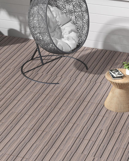 Giantex Interlocking Deck Tiles 18/36 Pack - 12" x 12" Weatherproof Composite Outdoor Flooring Covering