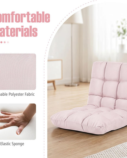 Giantex Floor Sofa Chair with 14 Adjustable Position for Meditation