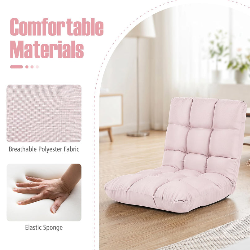Giantex Floor Sofa Chair with 14 Adjustable Position for Meditation