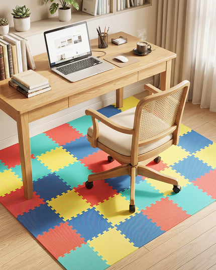 Giantex 0.4" Thick Non-Slip Interlocking Exercise Mat with Borders