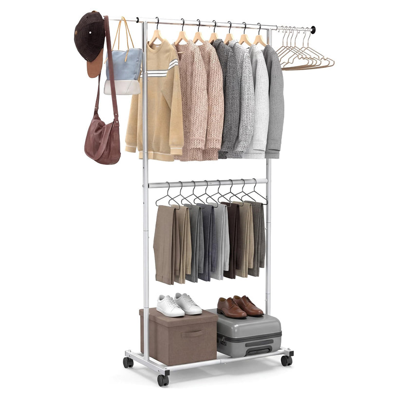 Giantex Extendable Clothes Rack for Dressing Room