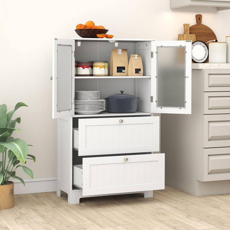 Giantex Bathroom Storage Cabinet w/2 Large Drawers