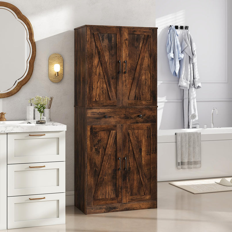 Giantex 72" Tall Kitchen Pantry Cabinet for Living Room