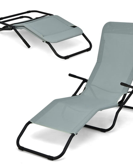 Lightweight and Portable Tanning Lounger for Deck (2, Green)