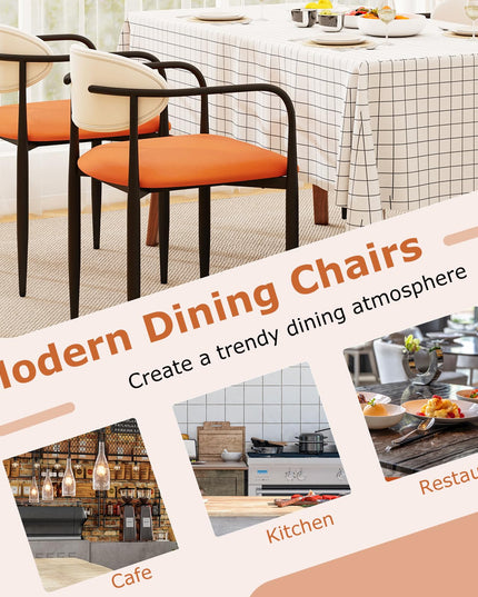 Giantex Modern Dining Chairs Set of 2/4 with Padded Seat