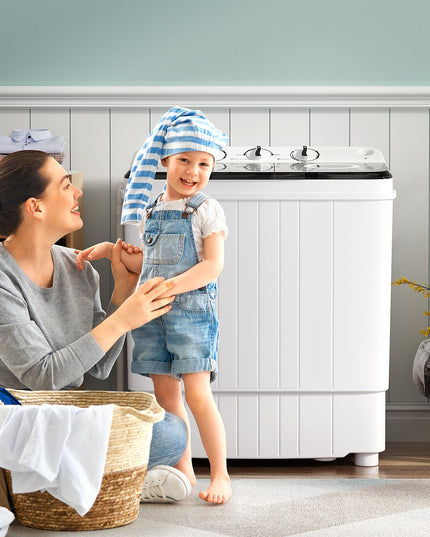 Giantex Portable Washing Machine, 17.6lbs Compact Washer Spinner Combo with Pump Drain