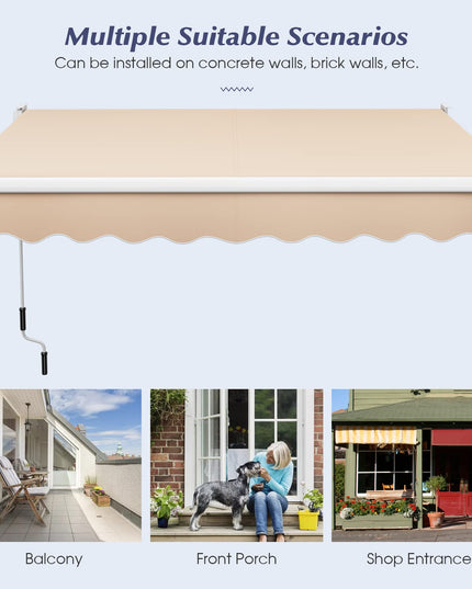 Giantex Retractable Awning for Patio