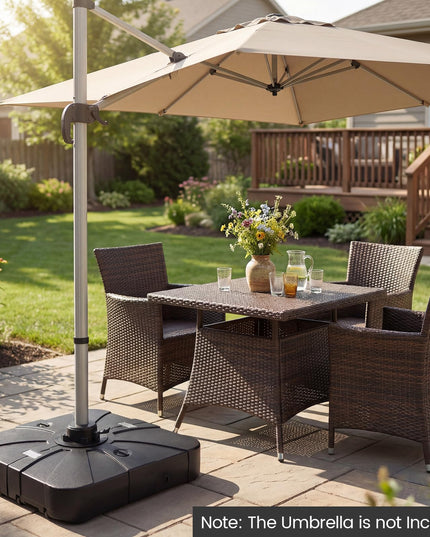 Base de parasol déporté Giantex 375 lb