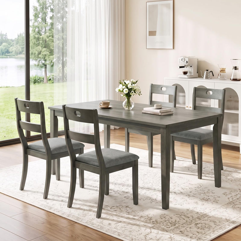 Giantex Wooden Dining Chairs Set of 2/4 for Restaurant