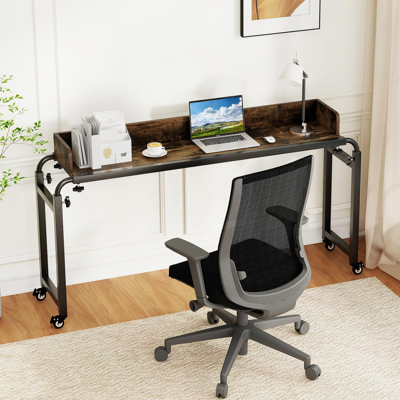 Giantex  81" Queen Size Bed Desk with Adjustable Height and Length