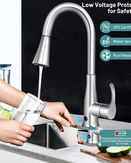 Giantex 304 Stainless Steel Touchless Kitchen Faucet
