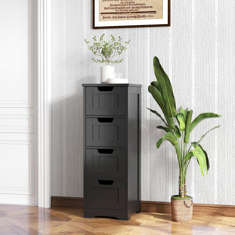 Giantex Bathroom Storage Cabinet w/ 4 Drawers