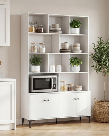 Giantex 68.5" Tall Bookcases and Bookshelves with 2 Doors