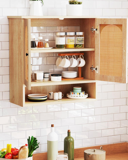 Giantex Rattan Bathroom Medicine Cabinet