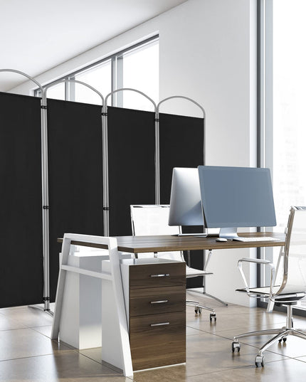 Giantex 6.2Ft Folding 4 Panel Room Divider Black