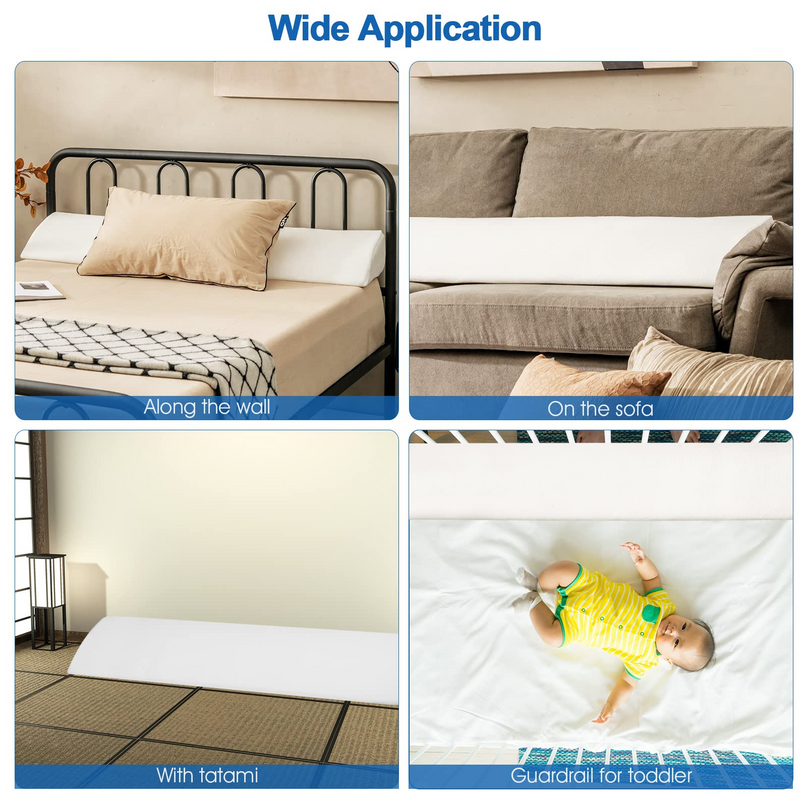 Bed Wedge Pillow Stopper - Giantex
