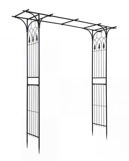 Arche de jardin en métal Giantex, tonnelle de mariage pour cérémonie, treillis de jardin pour diverses plantes grimpantes