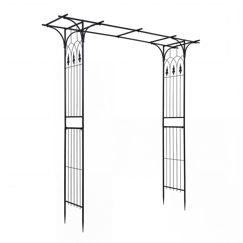 Arche de jardin en métal Giantex, tonnelle de mariage pour cérémonie, treillis de jardin pour diverses plantes grimpantes