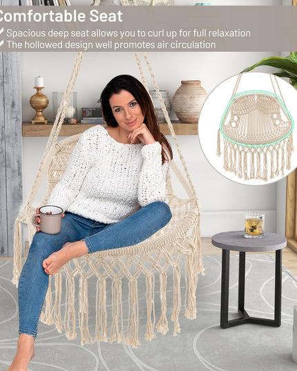 Giantex Macrame Swing Chair