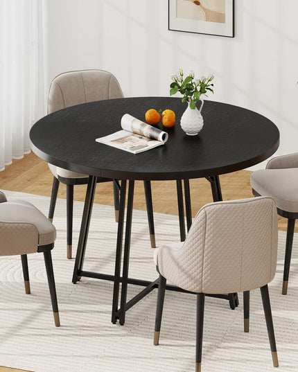 Giantex Table à Manger Ronde 47" pour 4 à 6 Personnes