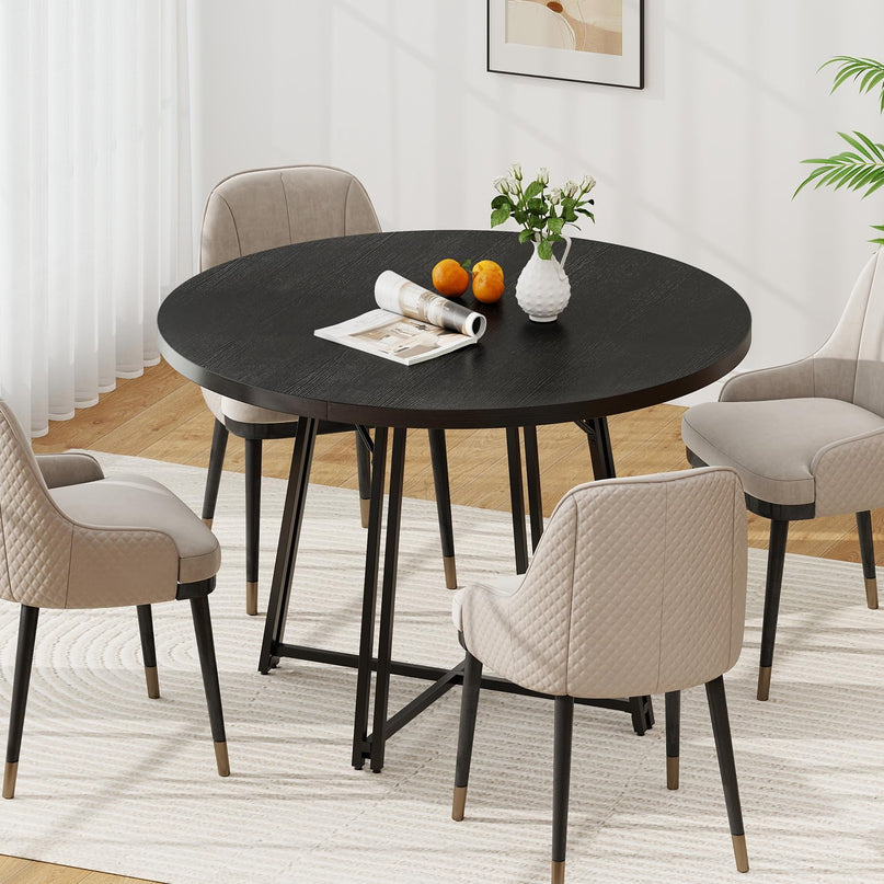 Giantex 47" Round Dining Table for 4-6 People