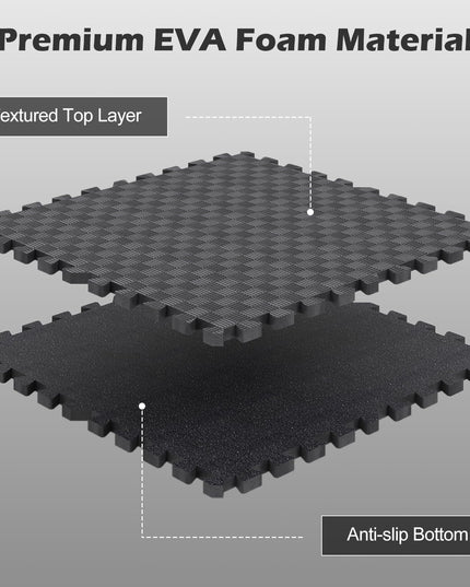 GIANTEX 24" x 24" 12/18/24/36 PCS Interlocking EVA Foam Floor Tiles