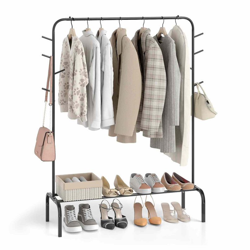 Giantex Garment Clothing Rack 50 Inch Wide Freestanding Clothes Rack