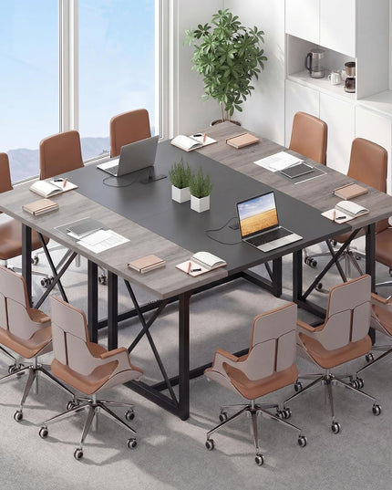 Giantex 6FT Conference Table with Power Outlets