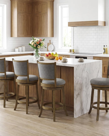 Giantex 25" Counter Height Bar Stools Set of 2/4 Swivel Barstools