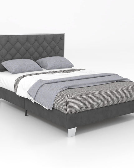 Giantex Upholstered Bed Frame, Modern Platform Bed