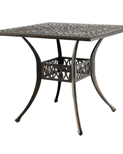Giantex Patio Dining Table, Cast Aluminum Outdoor Table for 4 Persons
