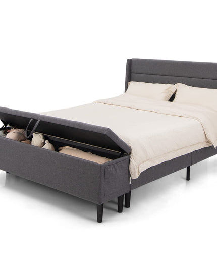 Giantex Bed Frame with Storage Ottoman
