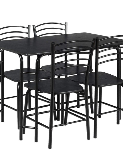 Giantex 5 PCS Dining Table Set 4 Person Modern Kitchen Table and 4 Chairs