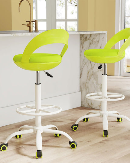 Giantex Drafting Chair with Back for Home