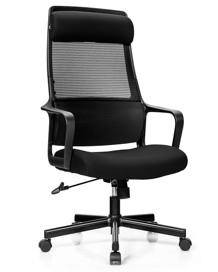 Giantex High Back Mesh Office Chair with Heating Headrest and Lumbar Support Armrest