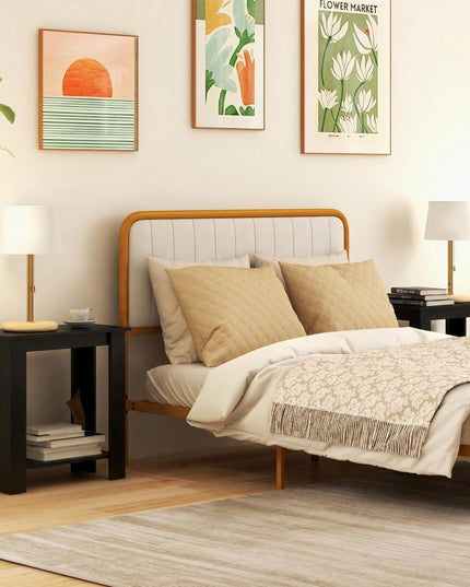 Giantex Narrow End Table | 2-Tier Side Table with Open Storage Shelf (1/2)