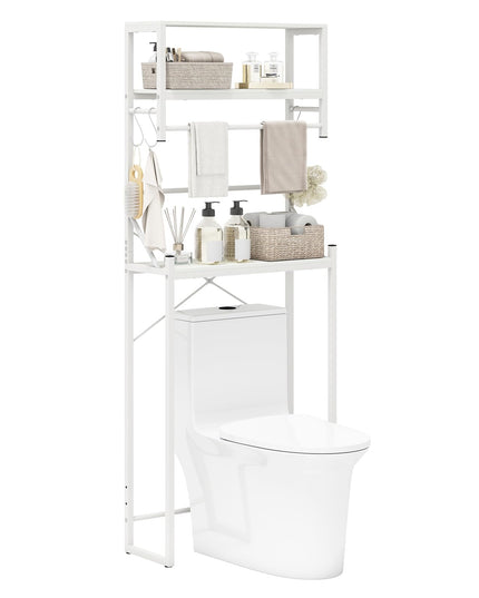 Giantex Étagère de Rangement 3 Niveaux au-dessus des Toilettes 162 cm de Haut Autoportante Gain de Place