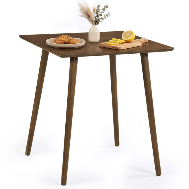 GIANTEX 27.6" Small Dining Table for 2-4 w/Solid Rubber Wood Legs